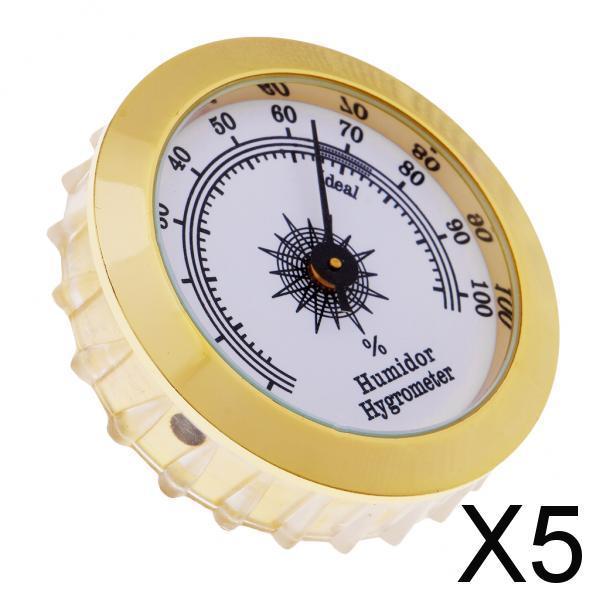 5xCigar Humidor Hygrometer Humidifier Portable Mechanical Hygrometer for Cigar