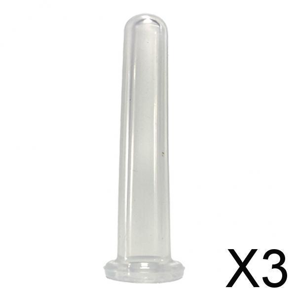3xMini Facial Face Eye Silicone Cupping Vacuum Suction Massage Clear 4
