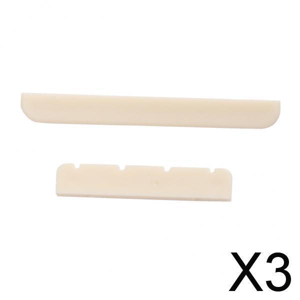 3xPlastic Bridge Saddle Nut for Ukulele
