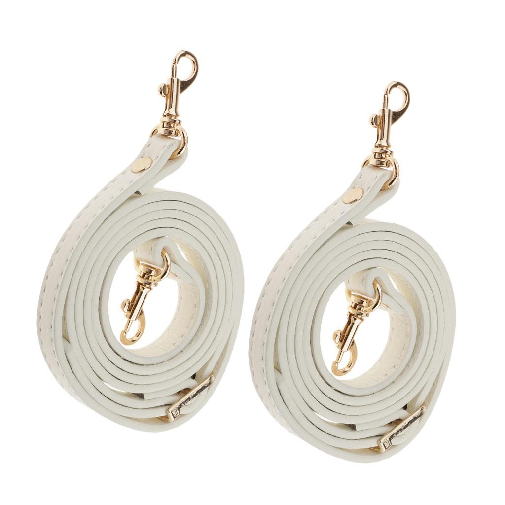 2pcs Adjustable Shoulder Bag Accessories Handbag Handles Straps Beige