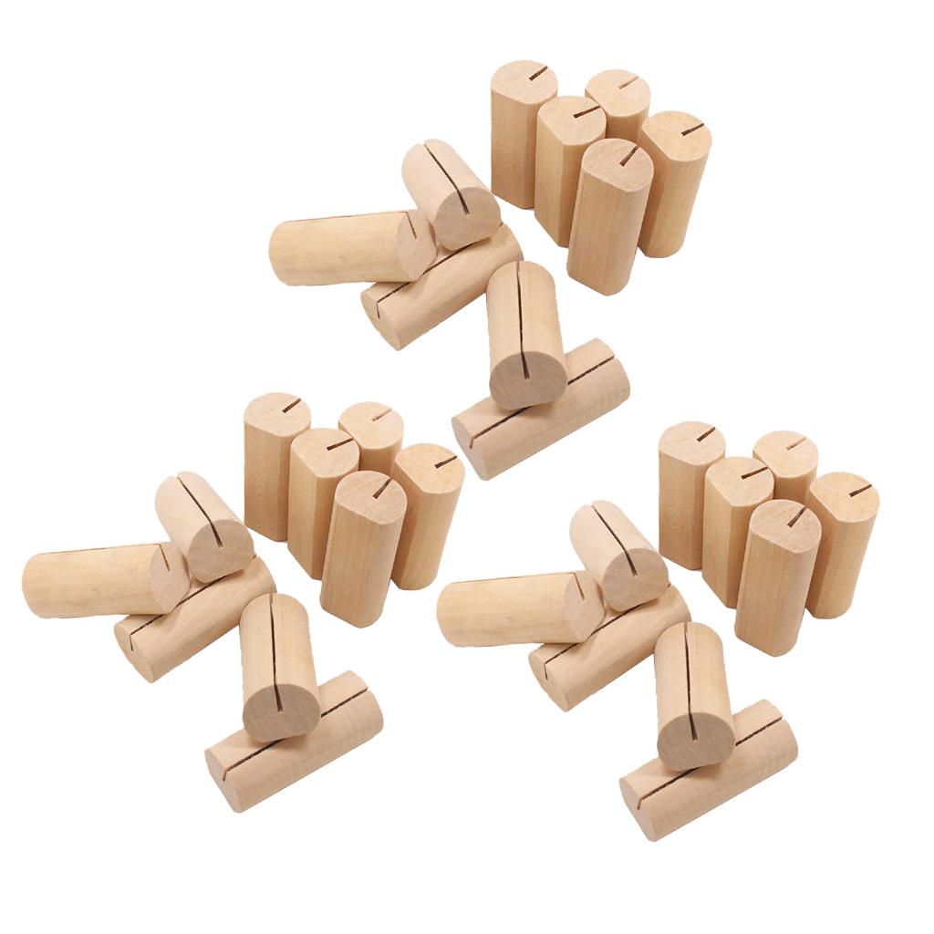 30x Wedding Party Table Number Name Sign Business Card Holders Cylindrical