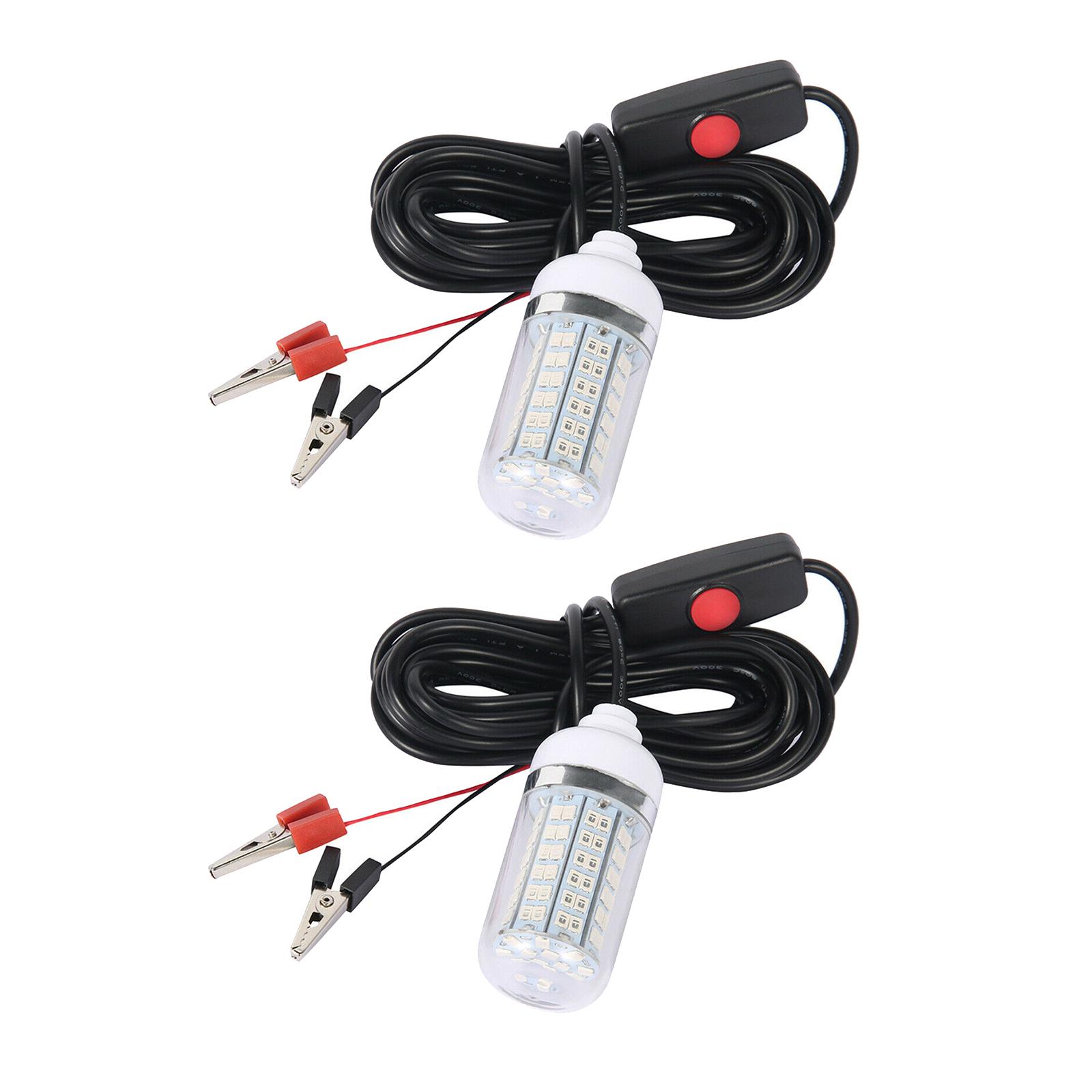 IP68 Waterproof 12V Led Underwater Fishing Lights Attract Prawns Squid Lamp