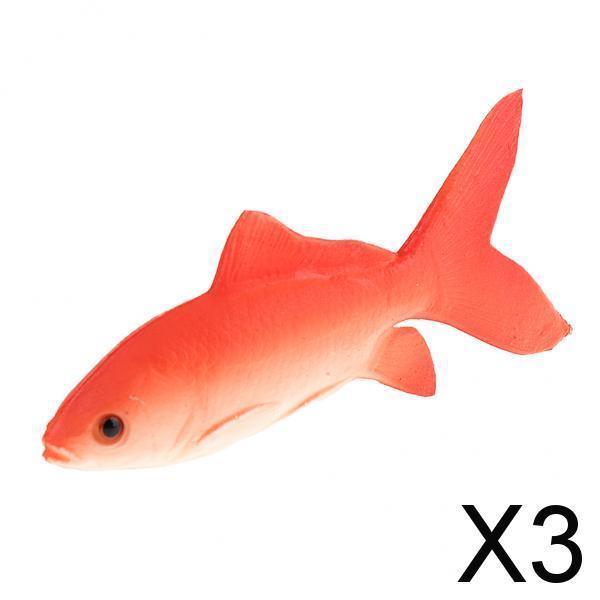 3xArtificial Fish Imitation Fish Model Figure Kids Educational Toys Red