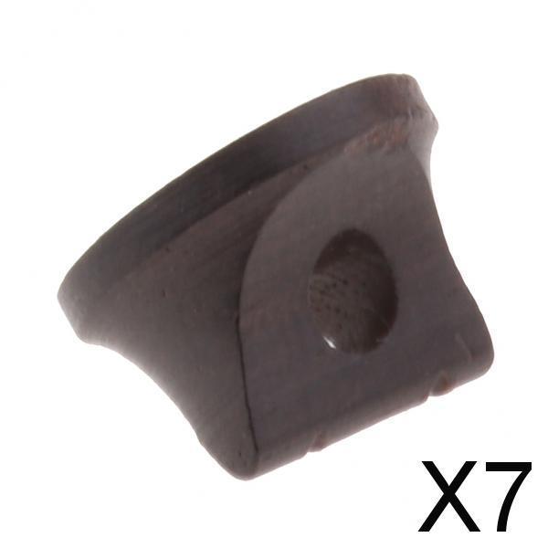 7x1 Piece Sandalwood Erhu Bridge for String Instrument Parts Black