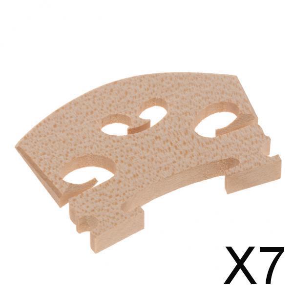7xSolid Wooden Violin Bridge Musical Instrument DIY Replace 4-4 3.3cm