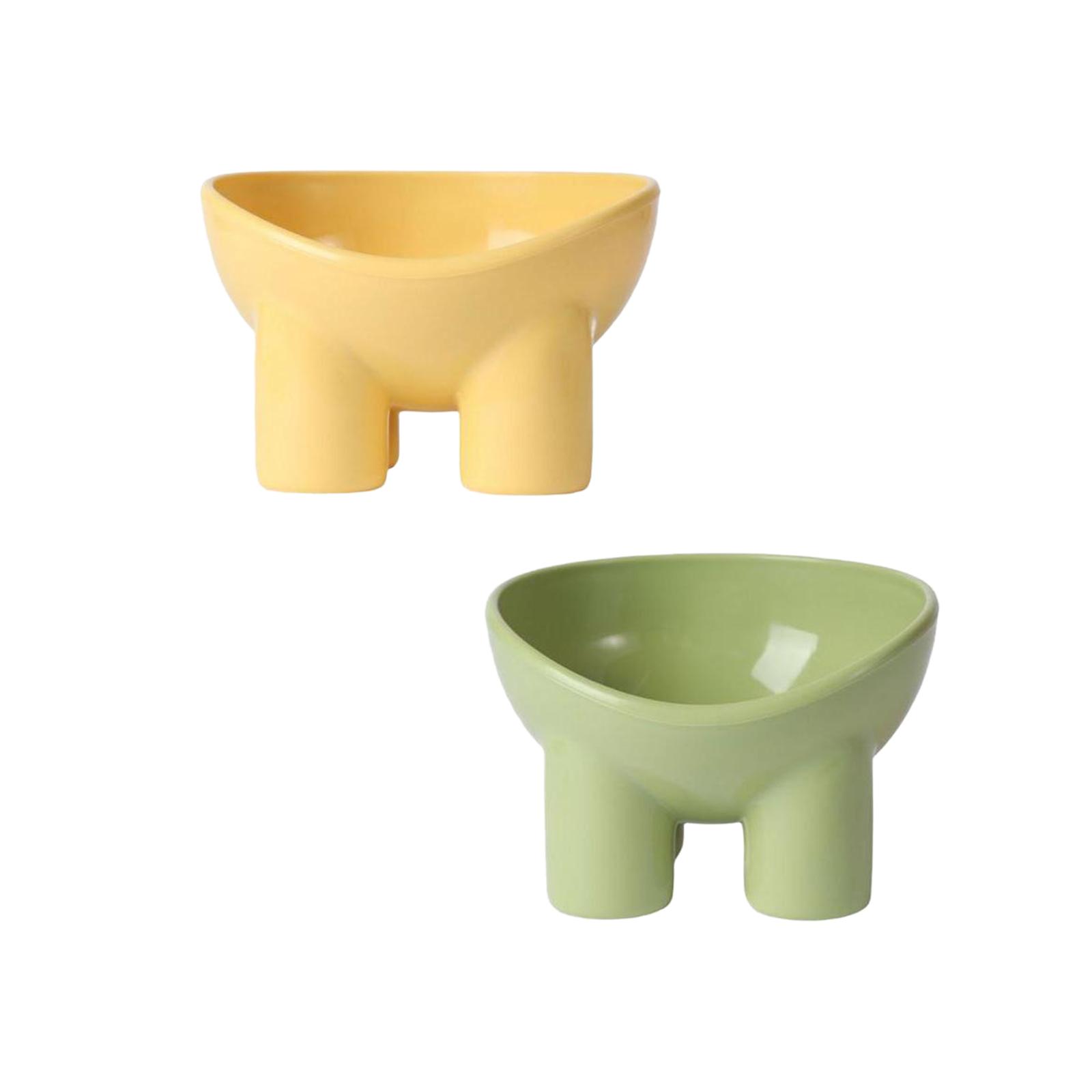 Cat Food Bowl Pet Feeding Dish Feeder Nonslip Food Container Pet 