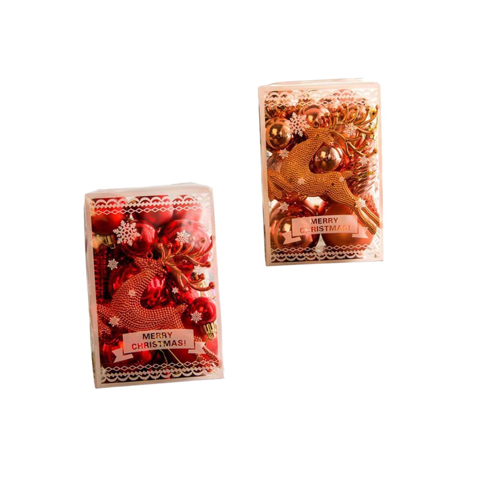 Christmas Ball Ornaments Decorative Ball Red Rose Aureate 