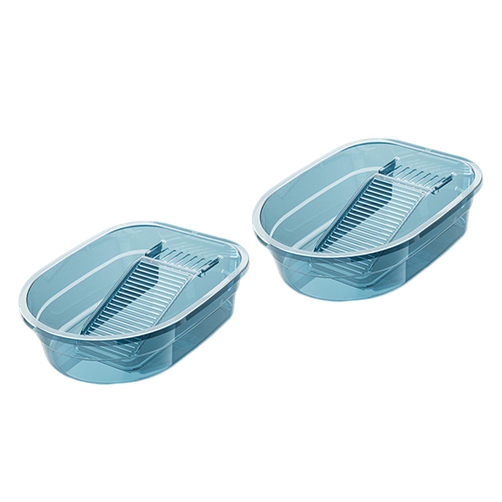 ABS Wash Tub with Washboard Hand Wash Board for Underwear Cleaning 