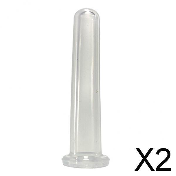 2xMini Facial Face Eye Silicone Cupping Vacuum Suction Massage Clear 4