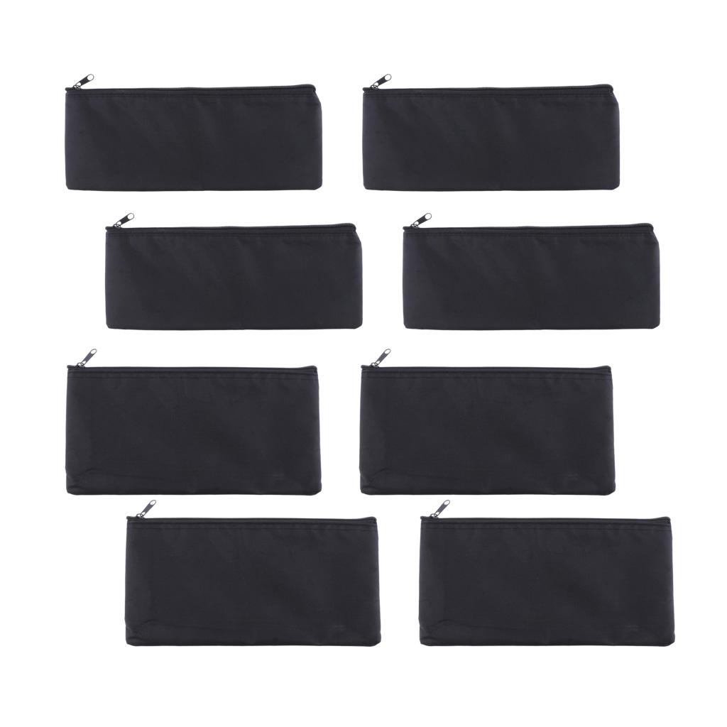 8pc Mic Protective Bags Zipper Soft Dustproof Durable Outdoor Traveling
