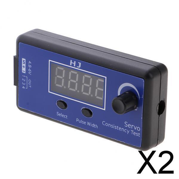 2xMultifuncion ESC Consistency Tester Servo Digital Checker for RC Helicopter