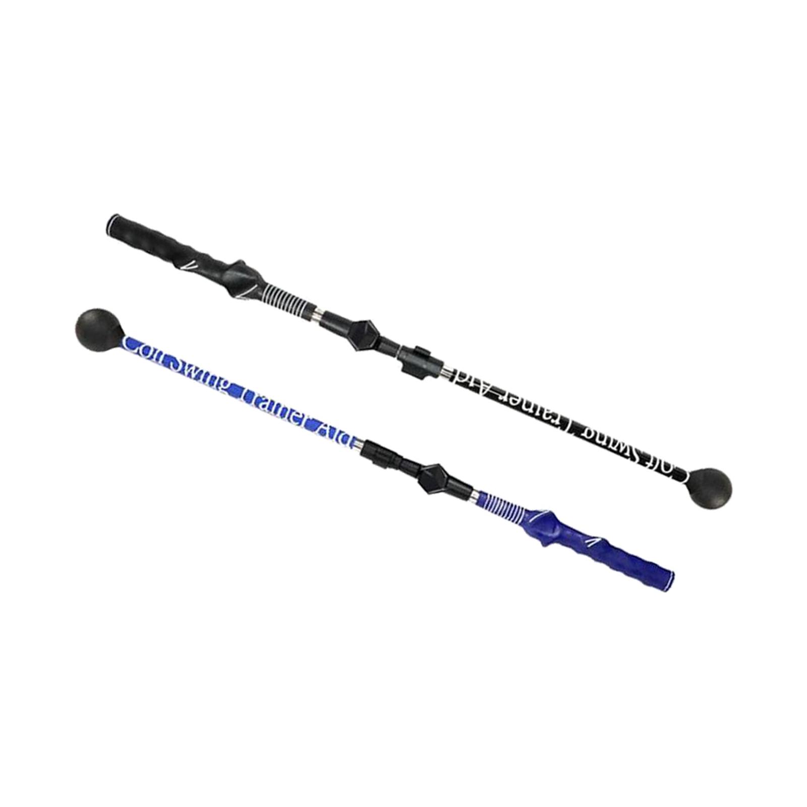 2pcs Golf Swing Trainer Adjustable Portable Lightweight Swing Exerciser