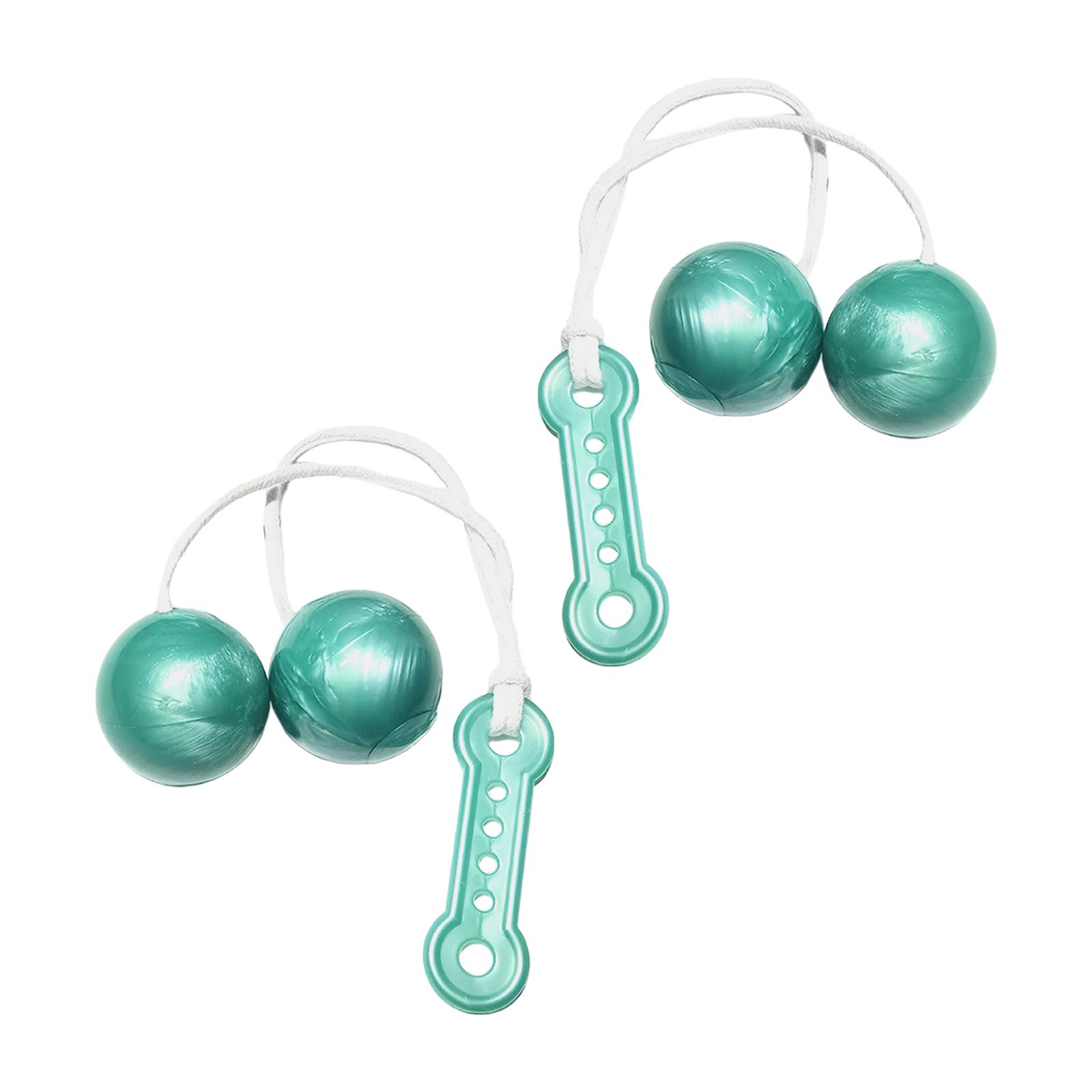 2pcs Swing Up Balls On A String Swinging Ball Toy green