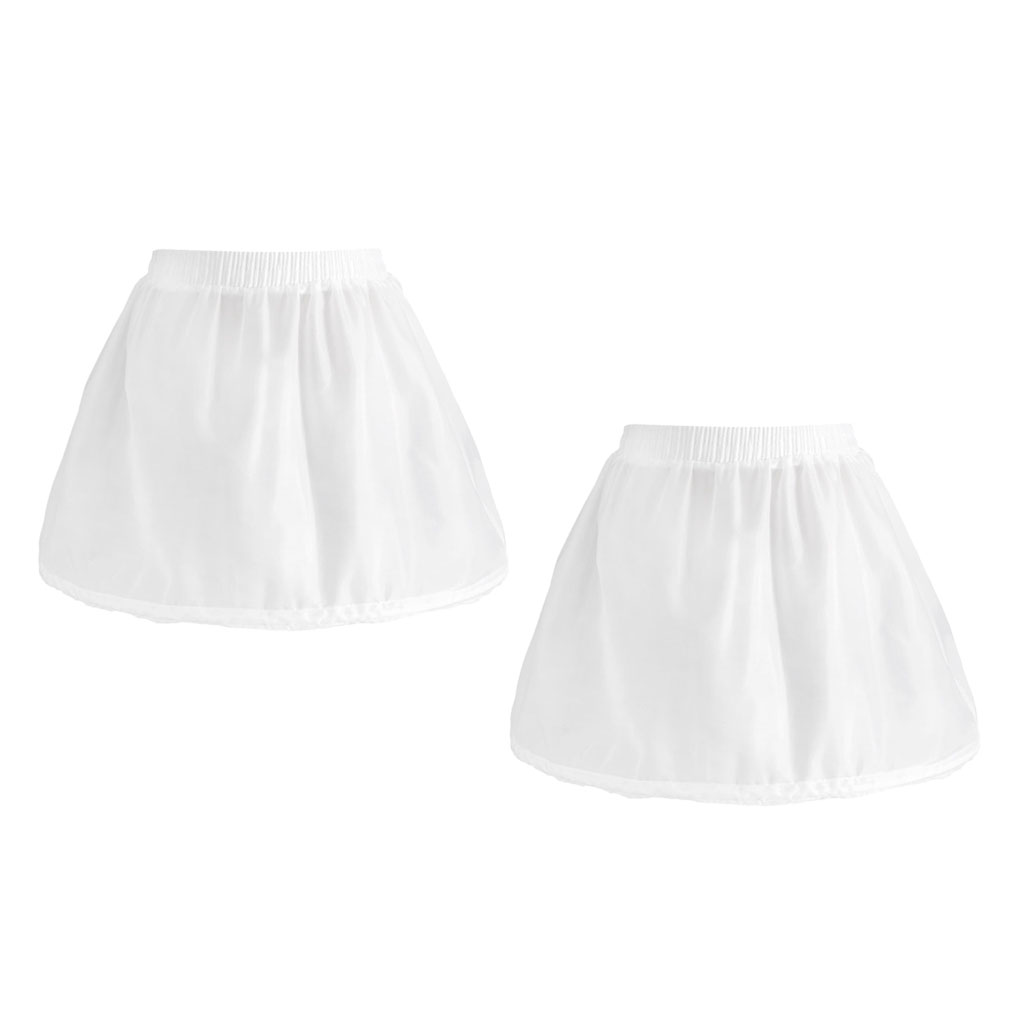 2pack Single Hoop Puffy Petticoat Princess Elastic Underskirt Crinoline
