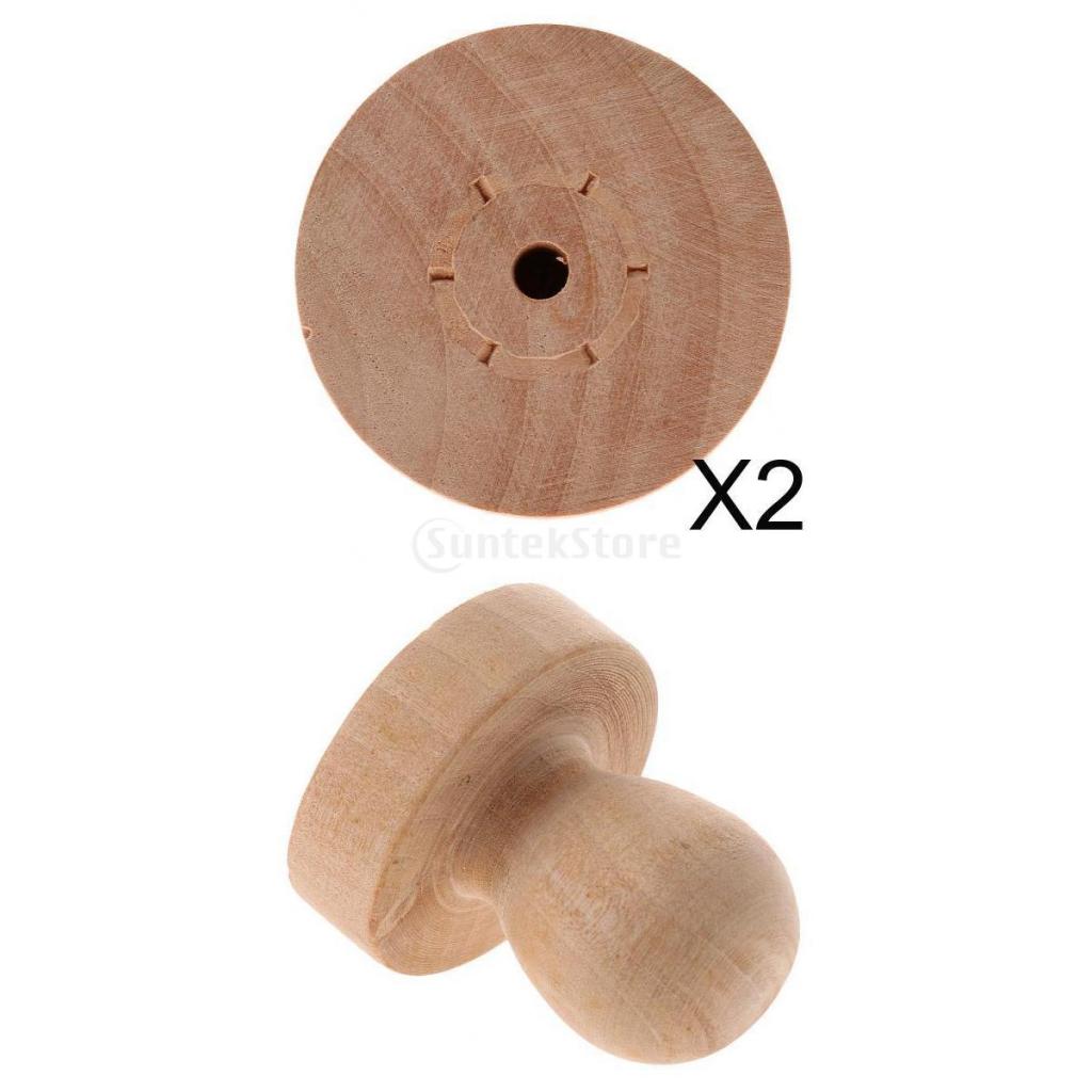 3x Handmade Polish Rubber-stamp Handle Wood Craft DIY Stamp Accessories 