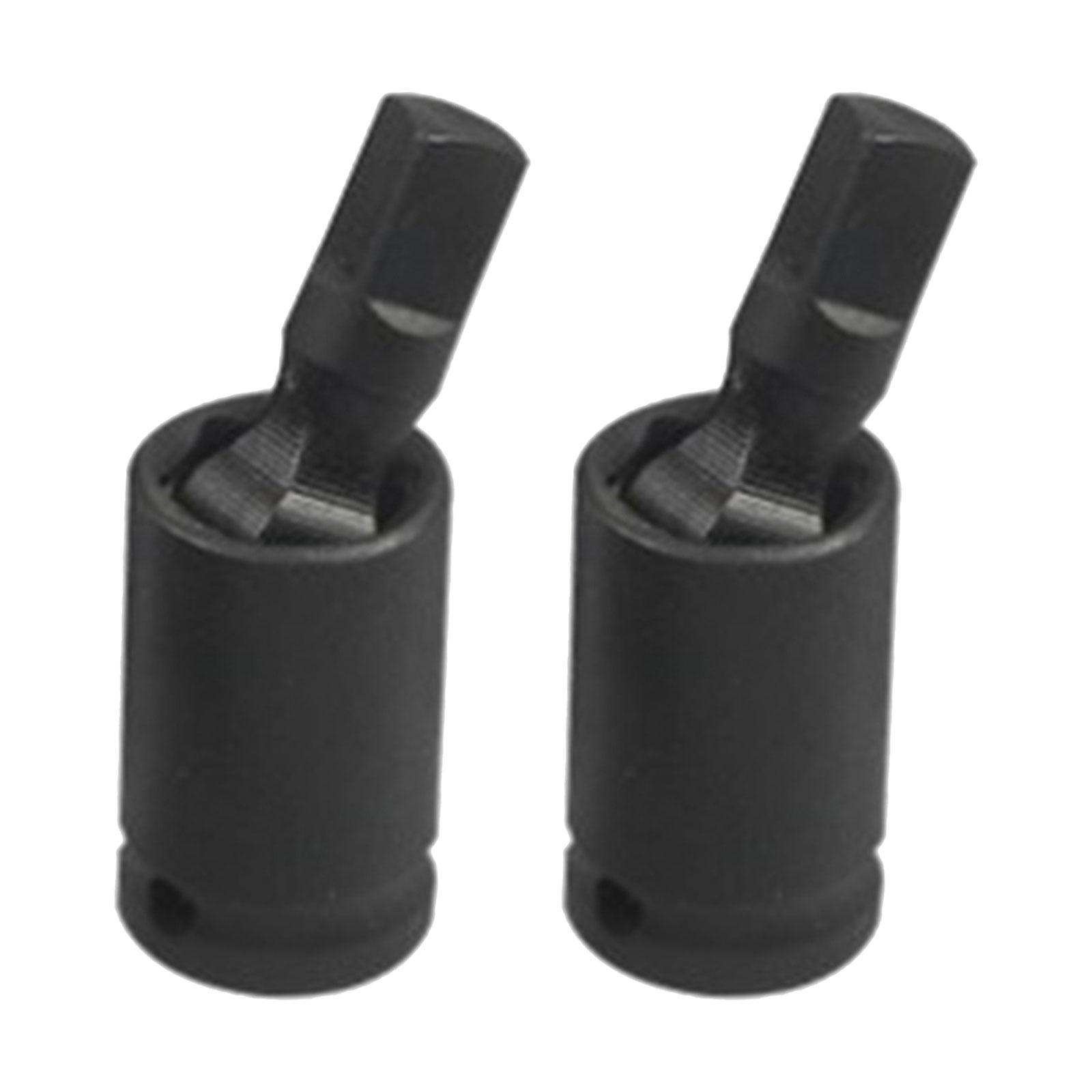 2x  Joint Socket Ratchet Angle Extension Bar Socket Adapter 0.25 inch