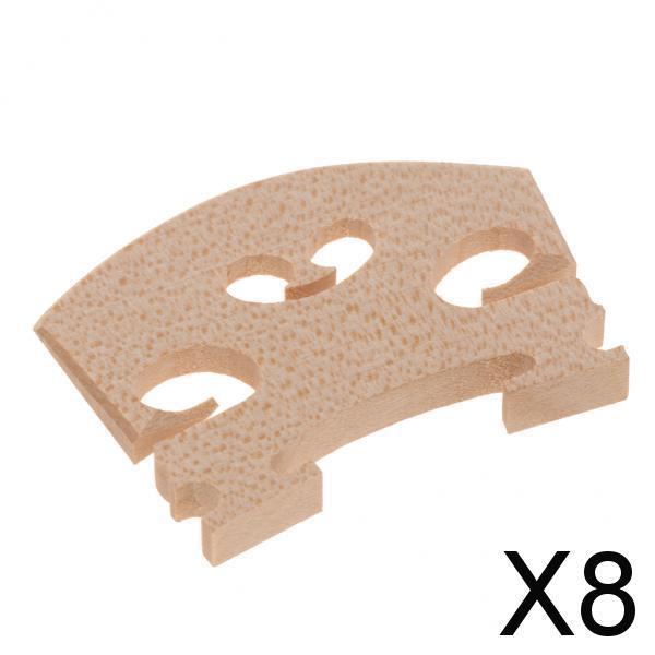 8xSolid Wooden Violin Bridge Musical Instrument DIY Replace 4-4 3.3cm