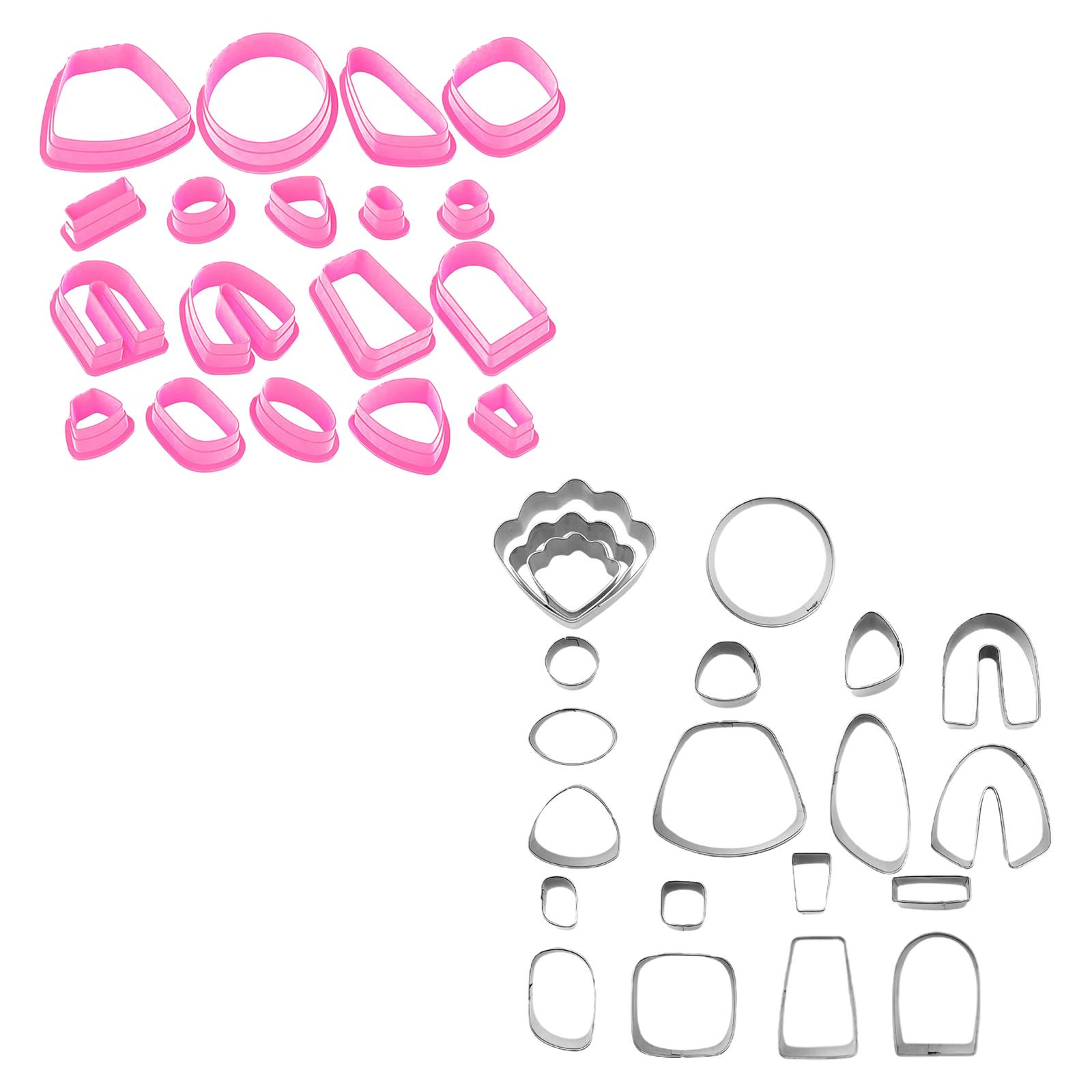 Polymer Clay Earring Making Kit Geometry Accessories Metal 21pcs