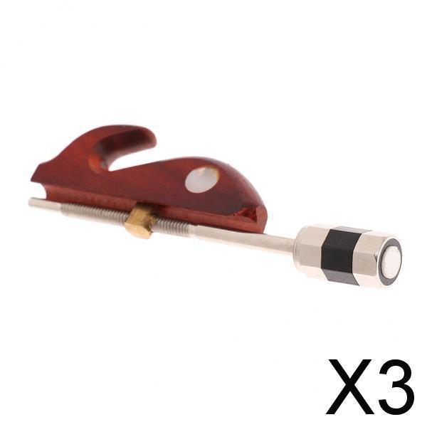 3xErhu Bow Chinese Violin Bow Red Sandalwood Handle for Stringed Instrument