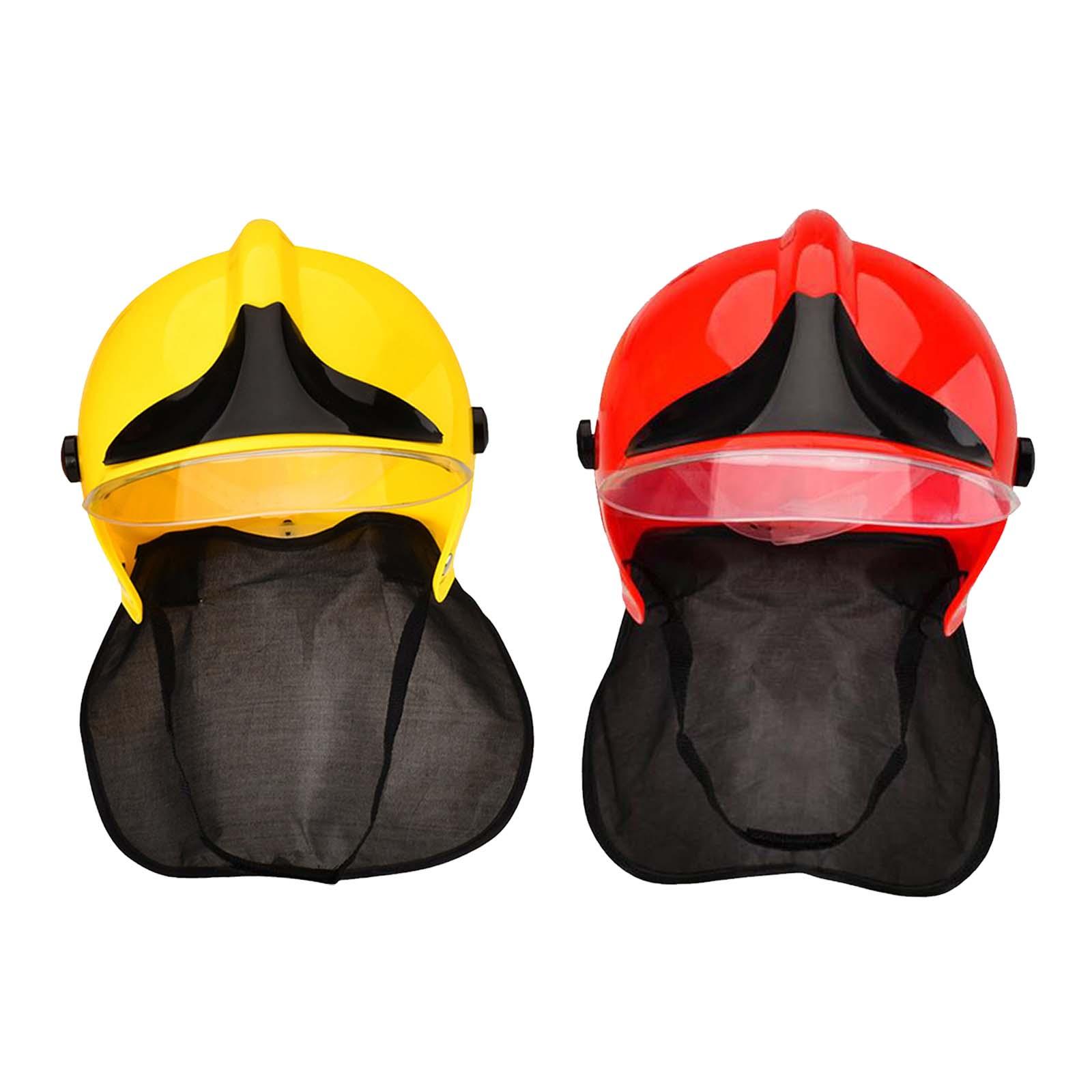 2 Piece Firefighter Helmets Costume Accessory Firefighter Helmets for Kids
