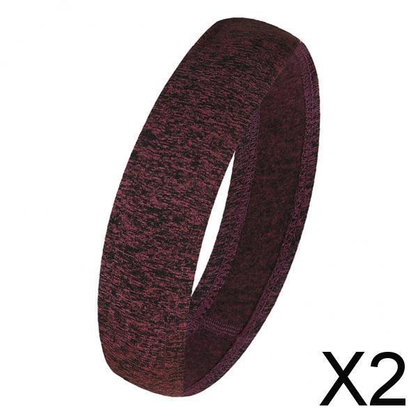 2xMen Women Sports Headband Gym Tennis Basketball Sweatband Hairband Red