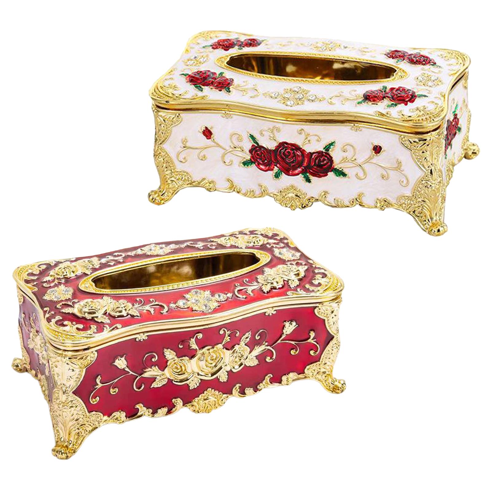 2x Home Rectangular Tissue Paper Box Case Holder Cover Organizer