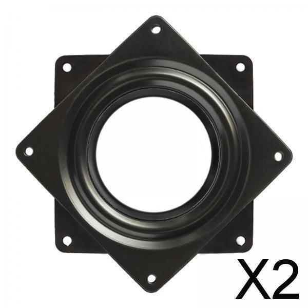 2xReplacement Square Turntable Bearing Hardware for Television Multifunctional 4inch