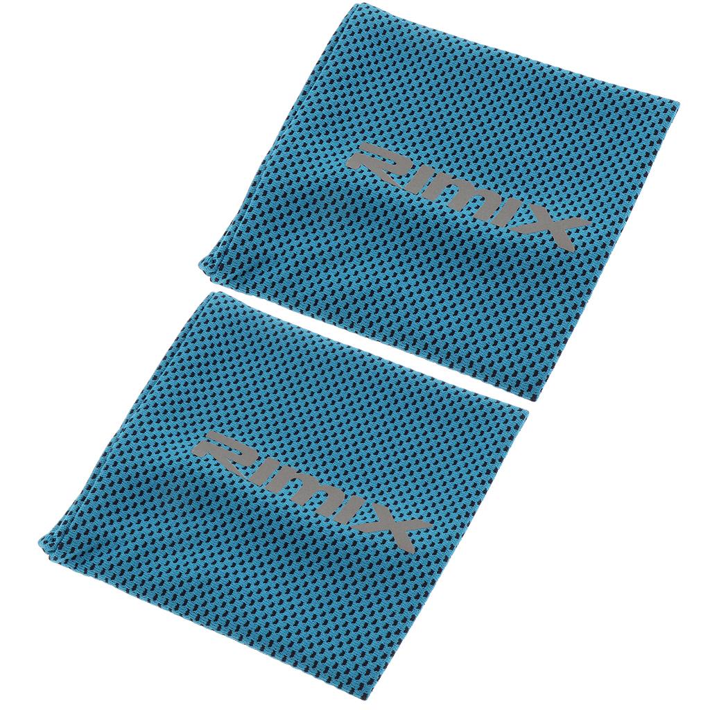 2pcs Unisex Sports Wristbands Athletic Exercise Sweatbands Wrist Bands Blue