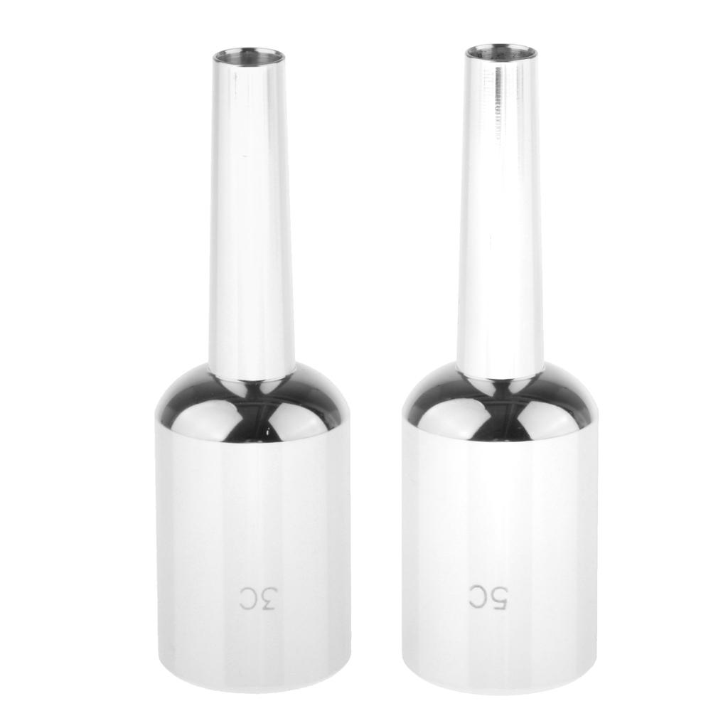 2pcs Metal Trumpet Mouthpiece Perfect Gift for Beginner Professional 3C/5C