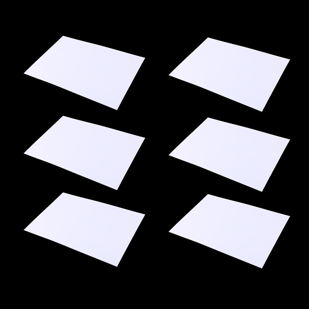 6 Piece Blank Shrink Plastic Shrink Sheet Scrapbooking DIY Jewelry