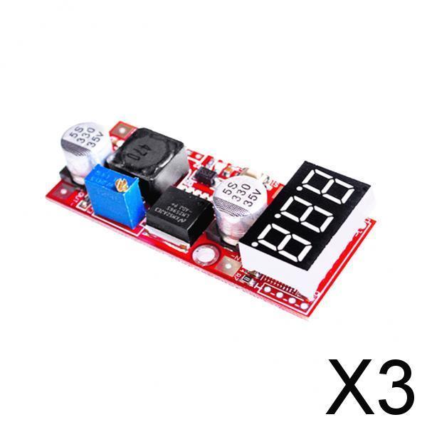 3xDC DC Adjustable Power Supply Stepdown Module with Digital Tube LM2596