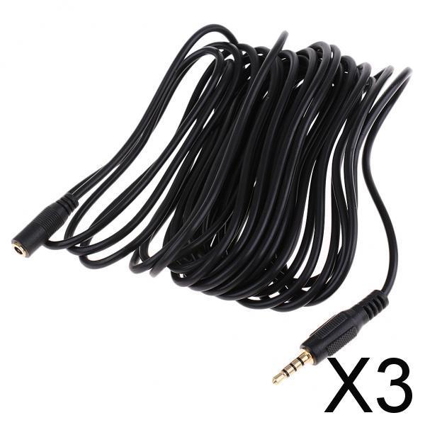 3x6m Extension Cable for Cellphone Smartphone Mic Microphone Female to Male