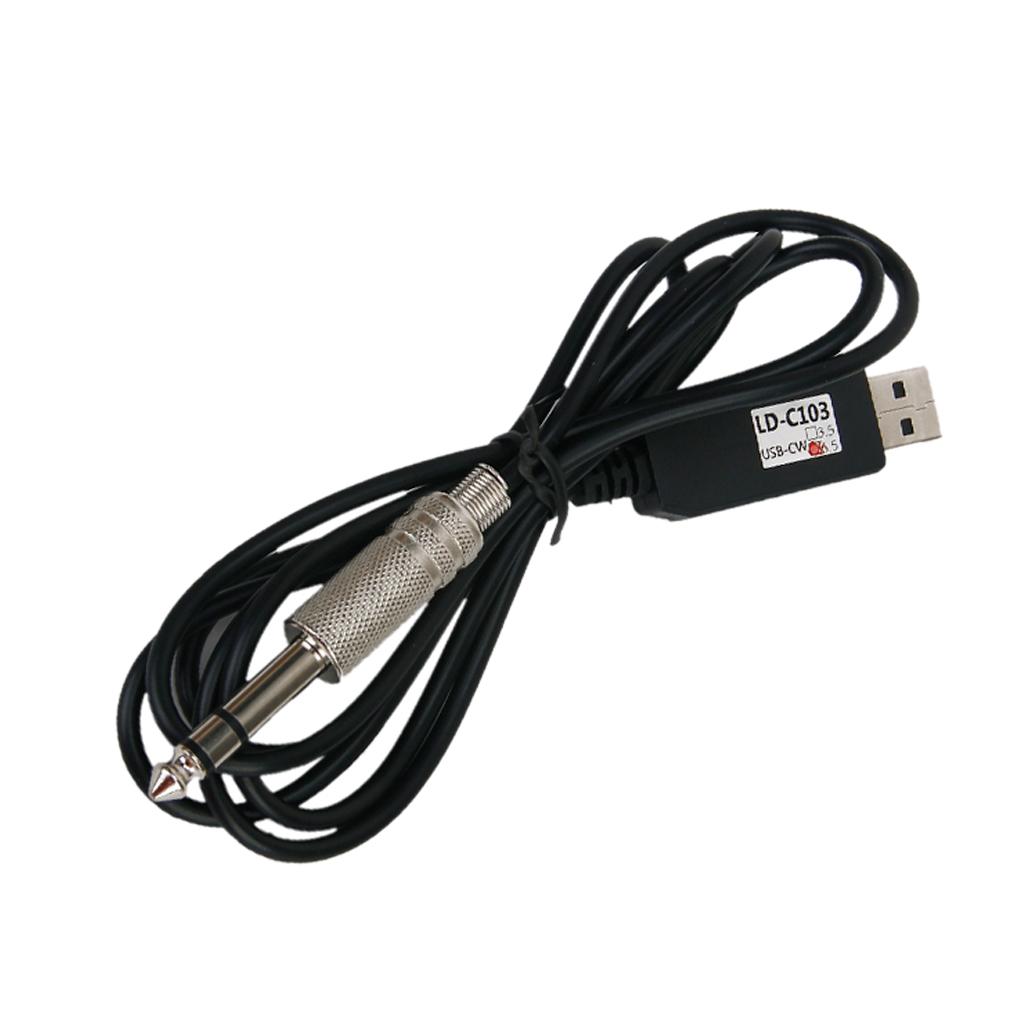 U-CW 6.5mm Key Port Data Cable for PC Morse to Radio