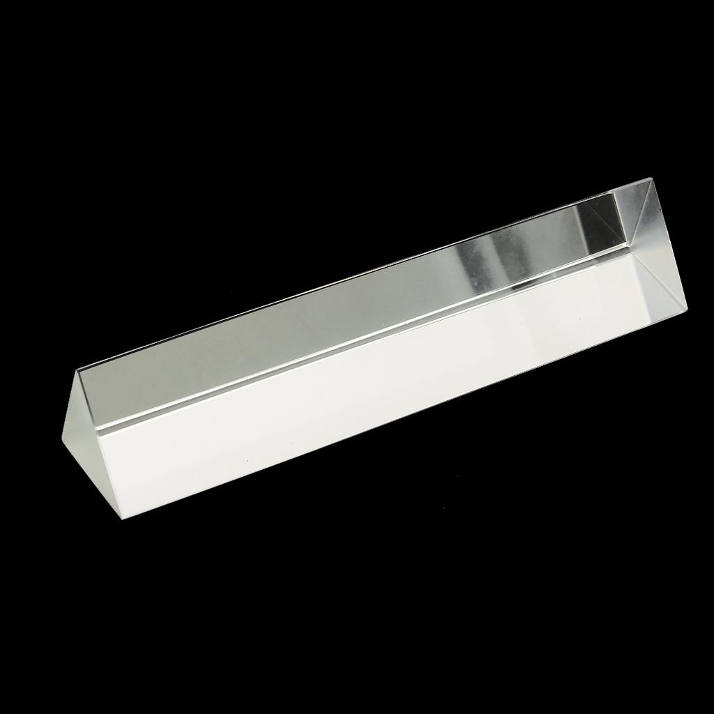 Physics Teaching Precision Optical Glass Prism 7 Inch