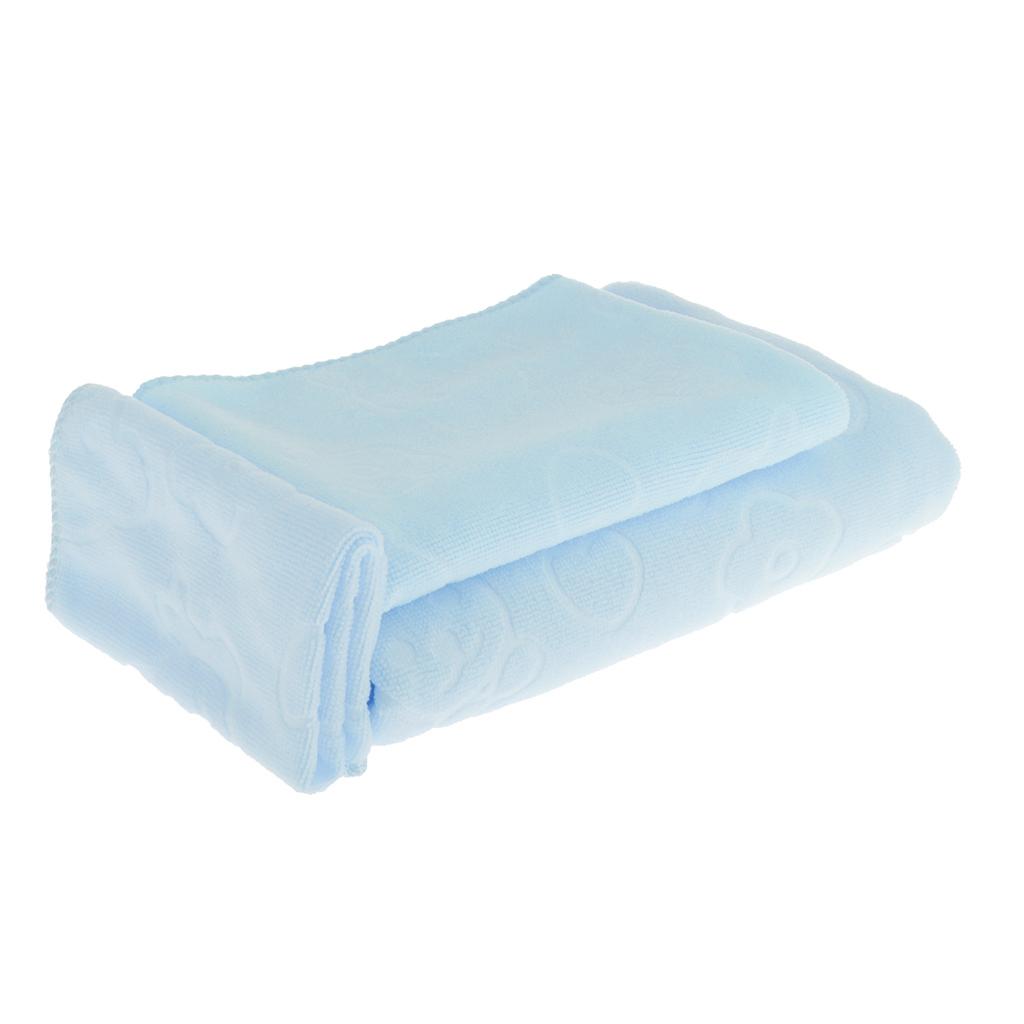 Towel Sets Bathroom Super Soft Bathtowel Hand Towel & Washcloth Light Blue