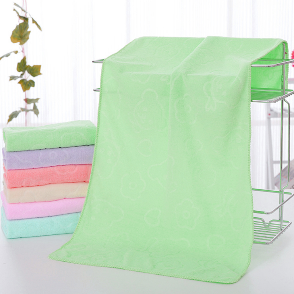Towel Sets Bathroom Super Soft Bathtowel Hand Towel & Washcloth Light Green