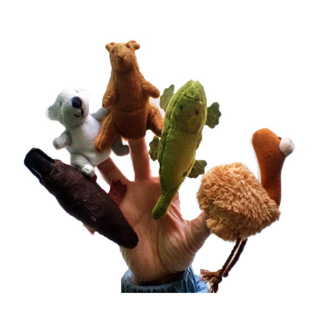 Five Australia Unique Animals Finger puppets