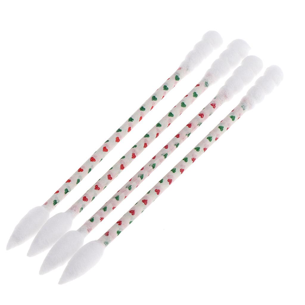 200 PCS Cotton Swabs Pointed Swab Applicator w/ Paper Sticks Cotton