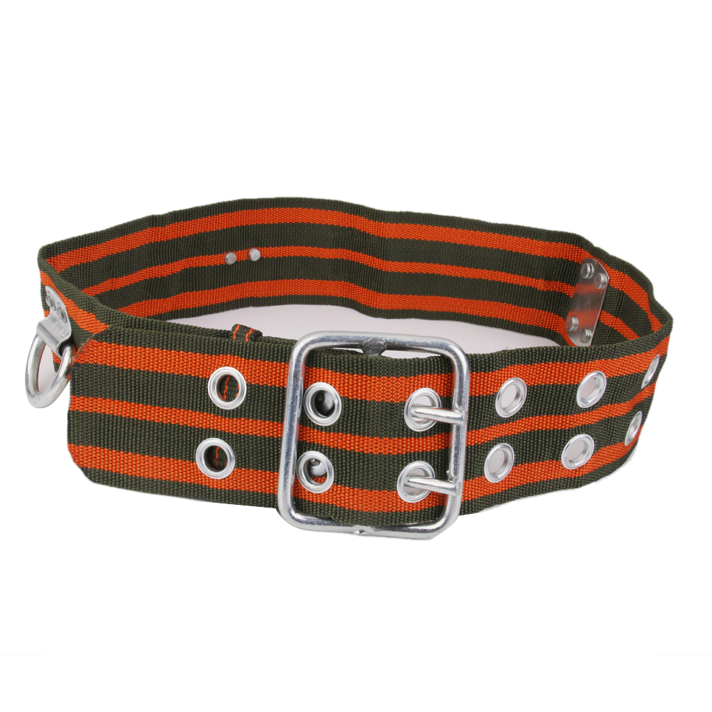 57-90cm Stripe Outdoor Climbing Safety Belt Band Wide 2 D-Rings Adjustable
