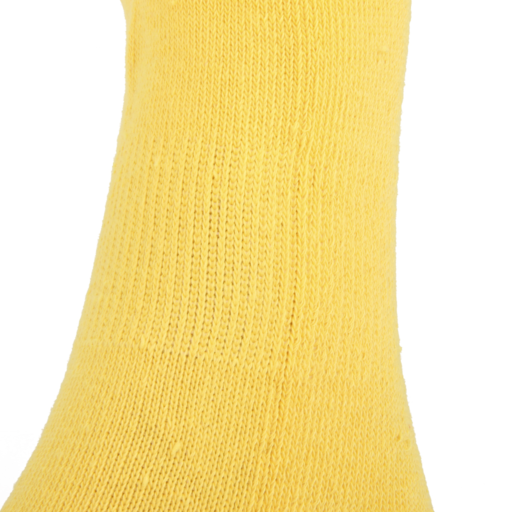 1 Pair Thicken Soccer Football Sports Knee High Sports Tube Socks Yellow