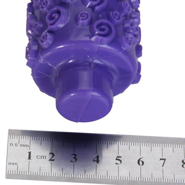 Spiral Pattern Plastic Fondant Roller Rolling Pin - Purple