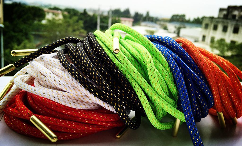 Footful Golden Head Shoe Laces Shoelaces Hiking Sport Sneakers Strings Red