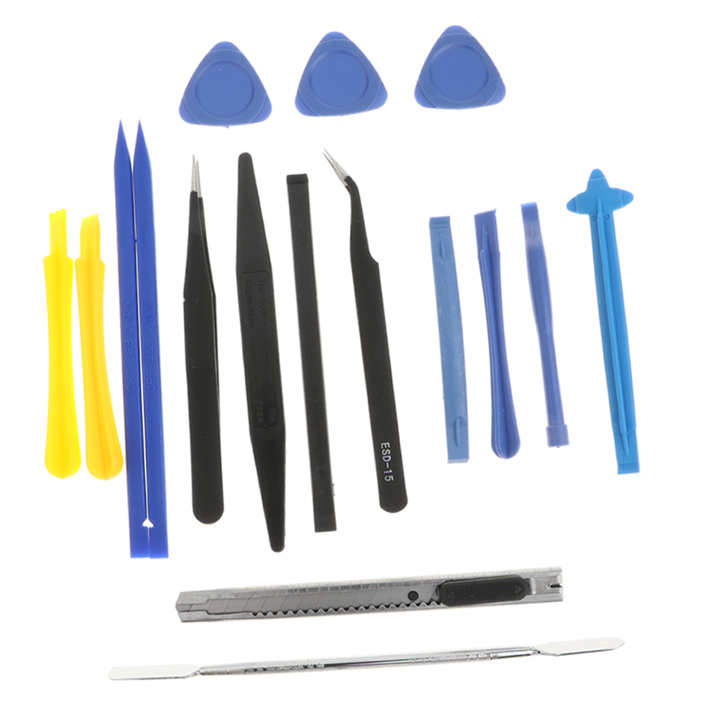 Repair Kit - Opening Pry Tool & Anti Static Tweezers Nylon Spudgers Kit