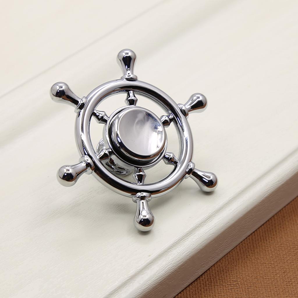 Creative Cabinet Drawer Door Pull Handle Furniture Hardware #2 Silver Single