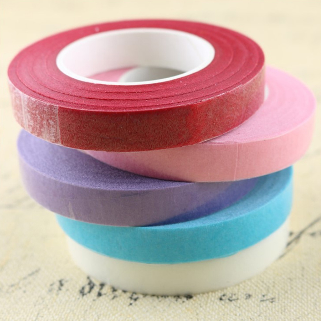 12pcs Elastic Wrap Florist Stem Tape Wire Floral Work Floral Resealable