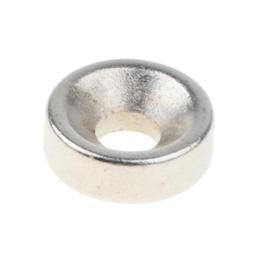 10 Pieces 7 mm Diameter Round Magnet with Hole for Screwdriver