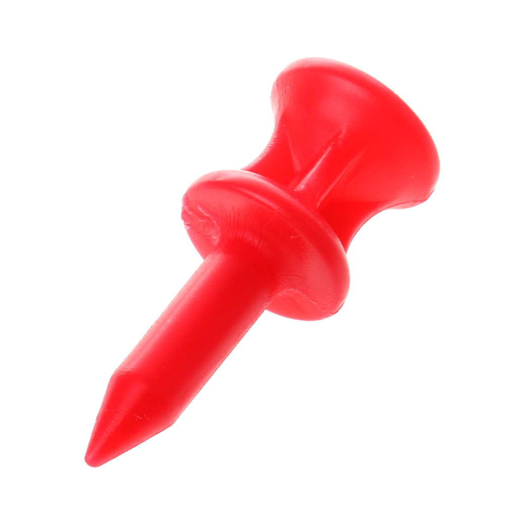 100 Pcs/Pack Professional 32mm 1.26" Plastic Castle Golf Tees Red