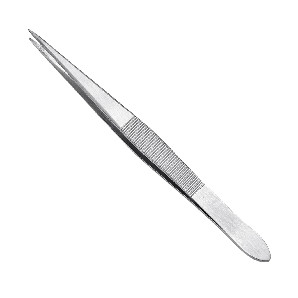 Professional Straight Fine Point Tweezers Eyelash Extension Stainless Steel Makeup Tools