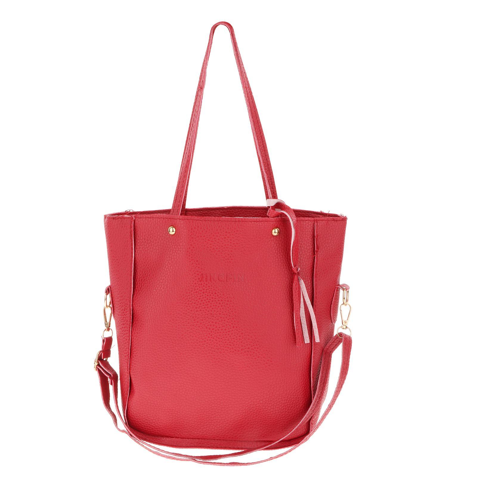 Four-piece fringed suit for handbag Red