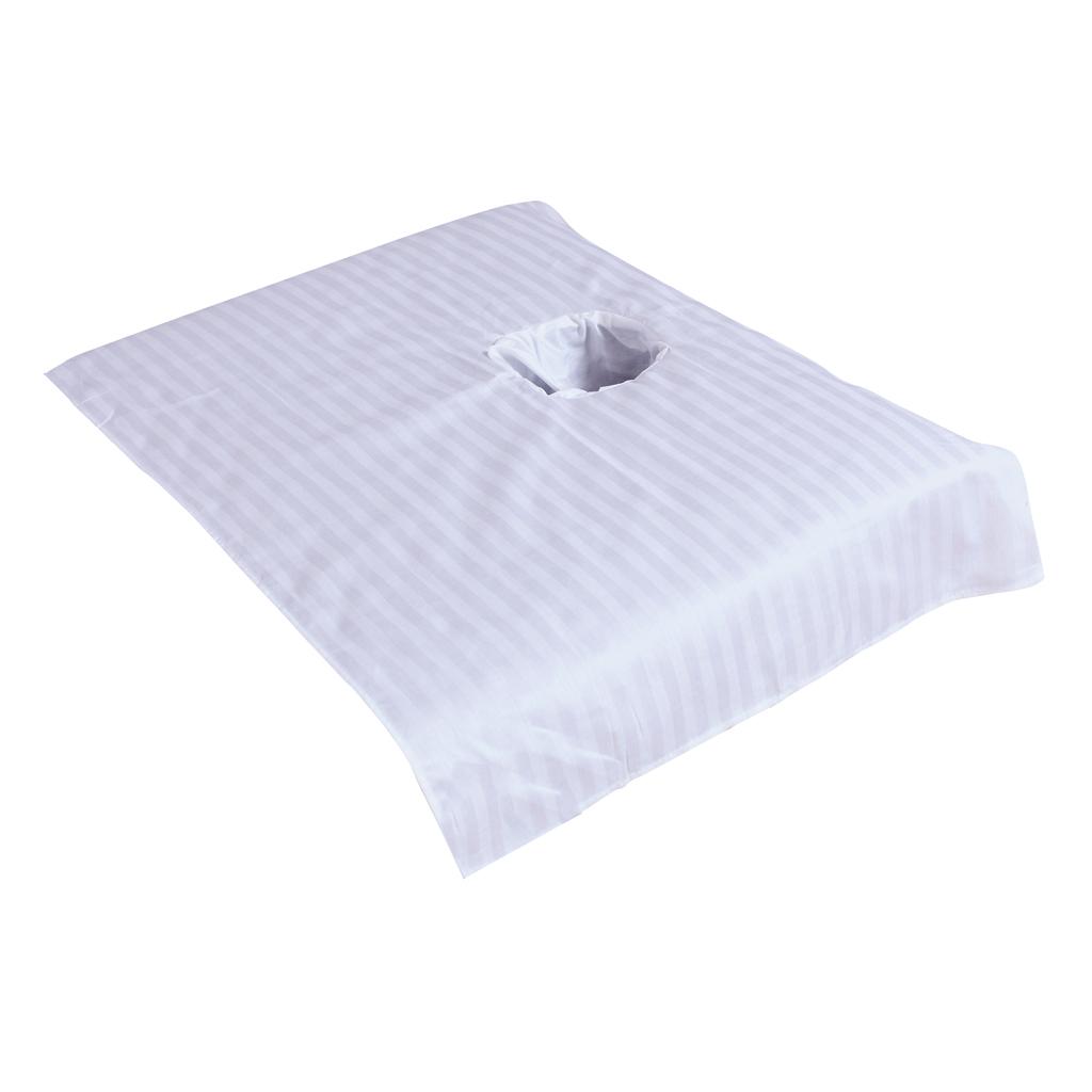2pcs Cotton SPA Half Table Cover Salon Bed Face Hole Towel